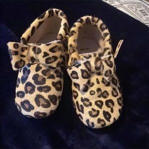 18-24 month monkey feet leopard